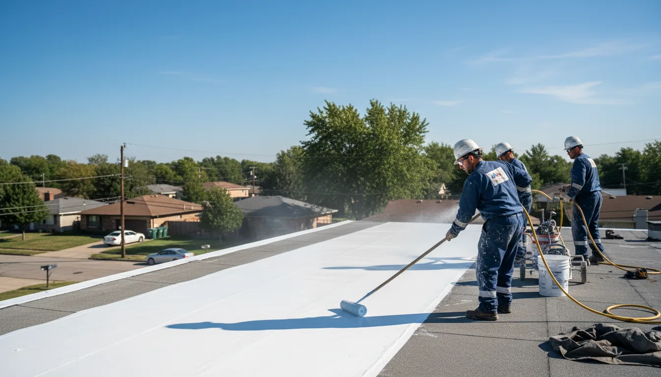 Commercial roof coating in Lake Harmony, PA near me